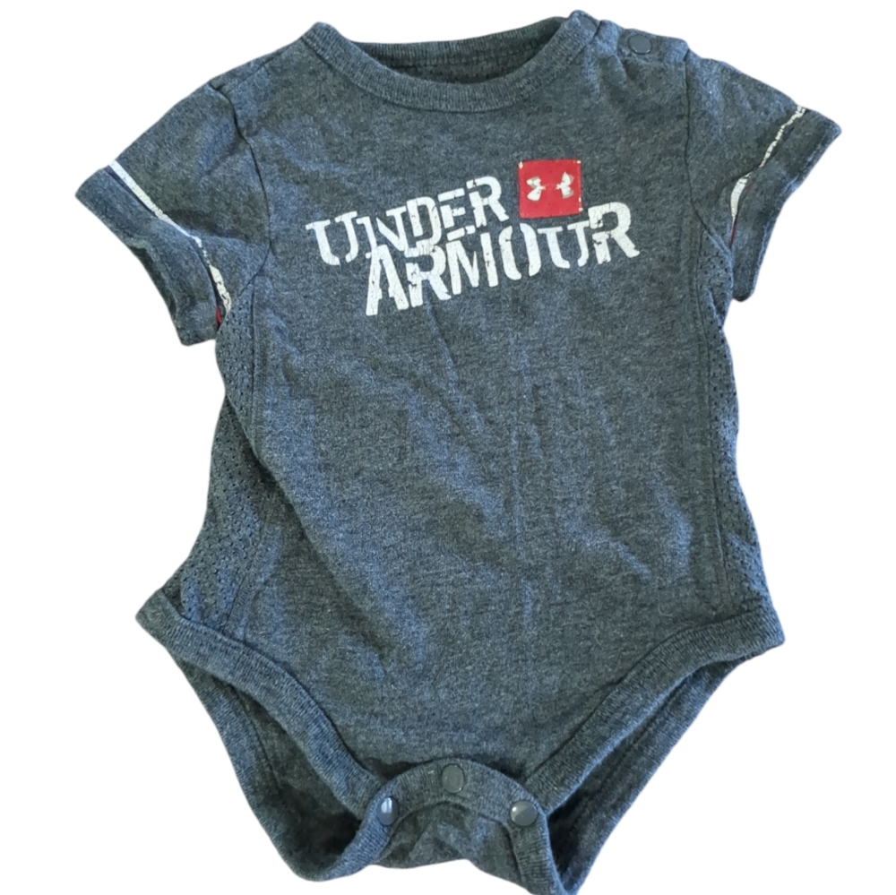 UNDER ARMOUR Grey Graphic Onesie
